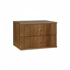 Zwevend Nachtkastje Sem Walnoot - 45x31x35 cm