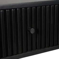 Zwevend Nachtkastje Sem Zwart - 45x18x35 cm