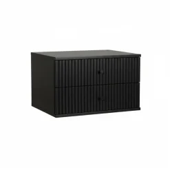 Zwevend Nachtkastje Sem Zwart - 45x31x35 cm