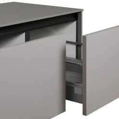 Zwevend TV-meubel Cannes Taupe - 162x37x49 cm