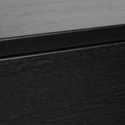 Zwevend TV-meubel Chester Zwart - 150x35x40 cm