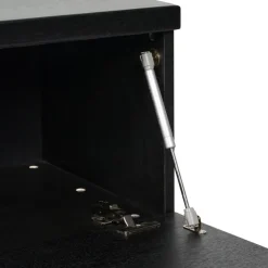 Zwevend TV-meubel Chester Zwart - 150x35x40 cm